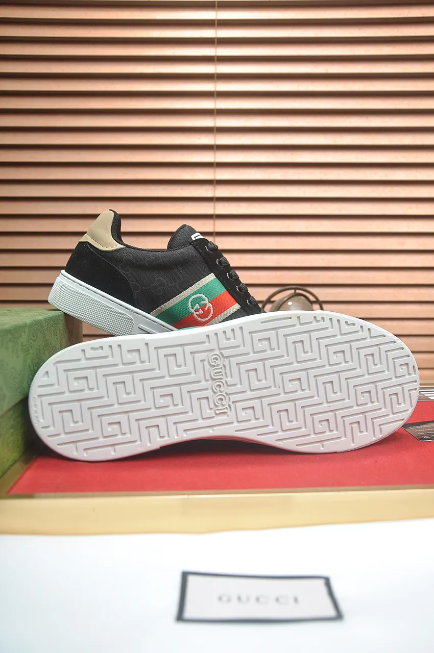 Men's men's shoes💰440💶[GUCCI] official website 1:1 men's sports shoes are now on the market. They are made of original fabric + water-dyed sheepskin lining, plus the official website original 1:1 comfortable outsole. Fashionable and versatile, super comfortable and breathable. Standard shoe size 38/45 (custom-made size 45 is non-refundable)